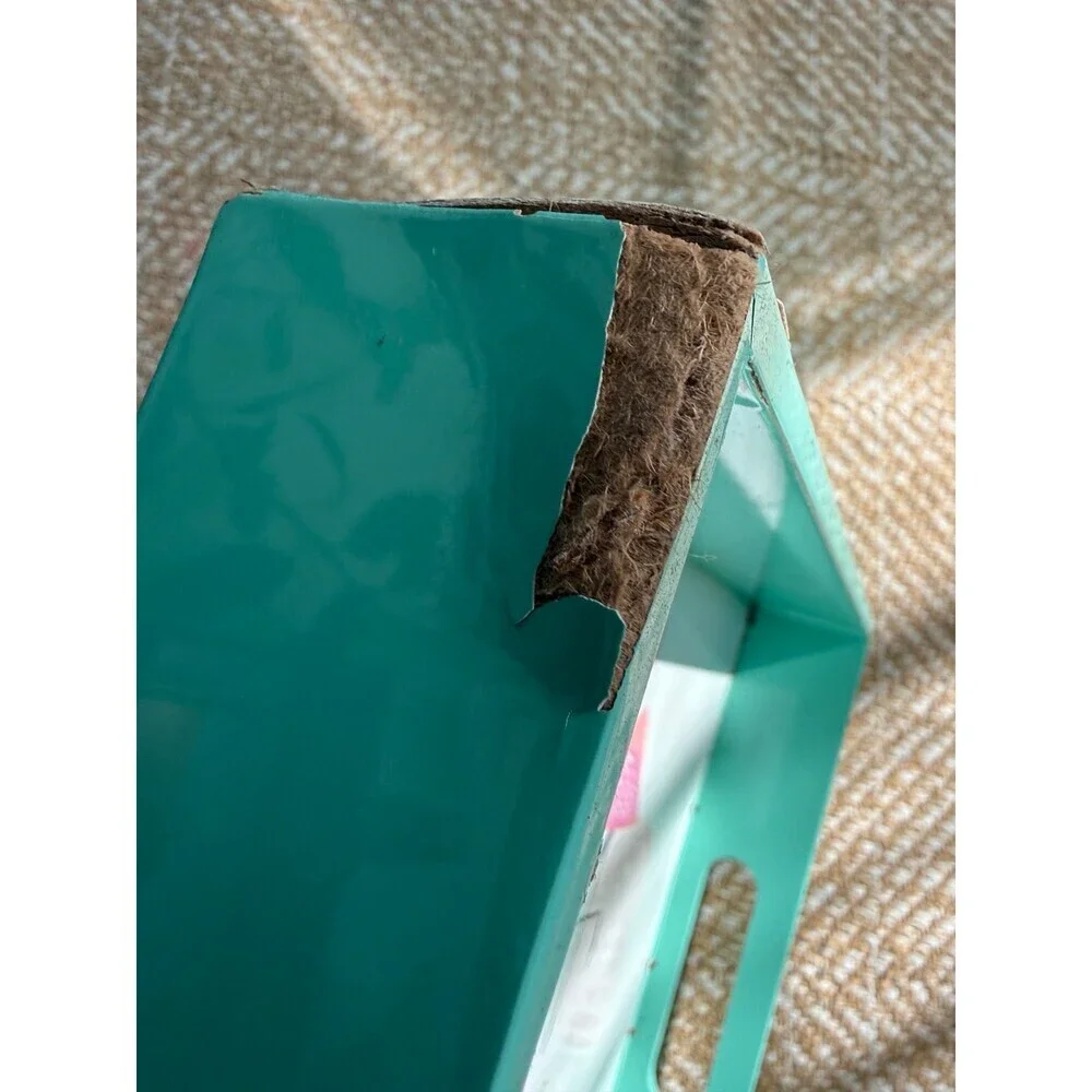 At home flamingo blue tray platter